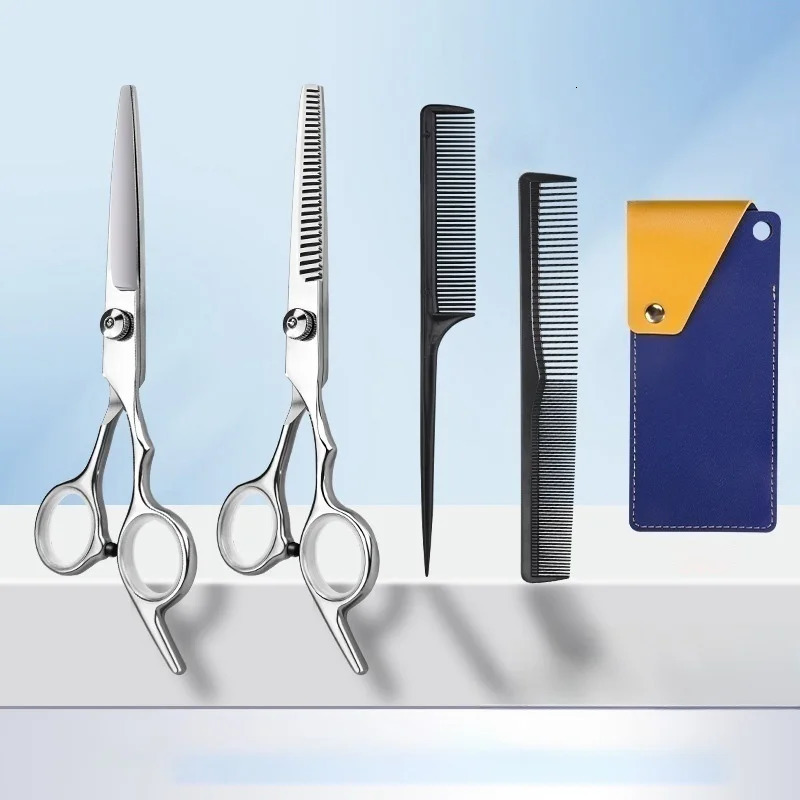 Professional Barber Scissors Accessories Shop 6 Inch Hairdressing Hair Haircut Cutting Thinning Tools Salon Hairdressers Set 250108