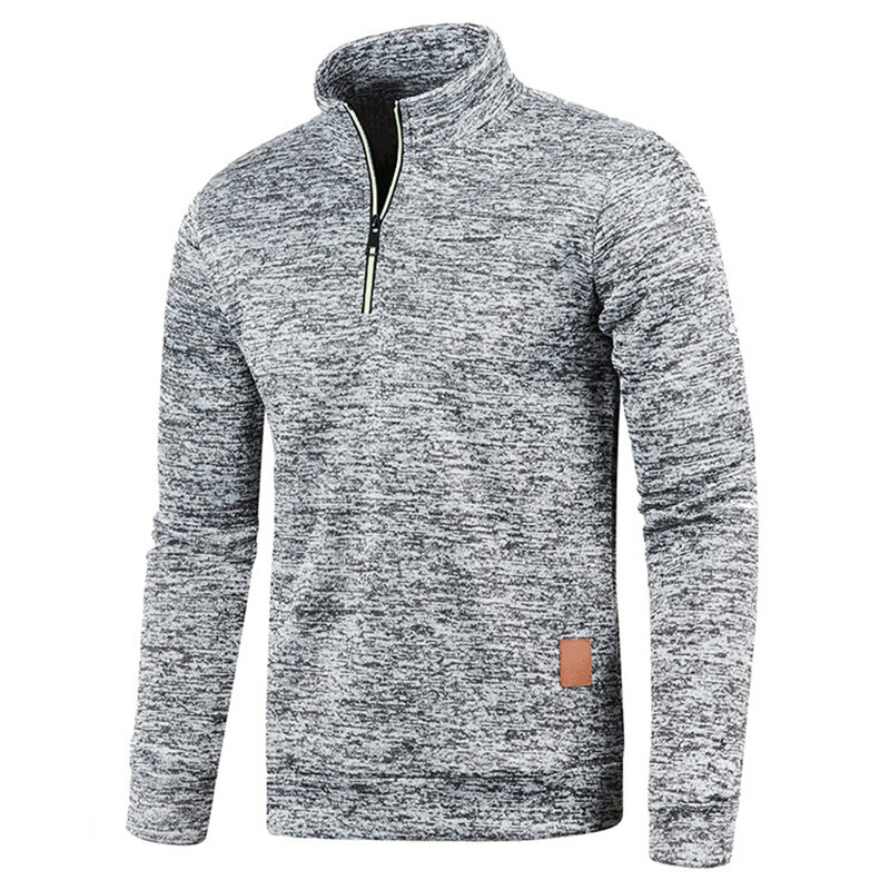 ddmyoutdoor Made in China Winter Long Sleeve Zipper Sport Shirt Men Fitness Gym Shirts Men's Thermal Running t Shirt Pullover Men Gym Clothing Sp