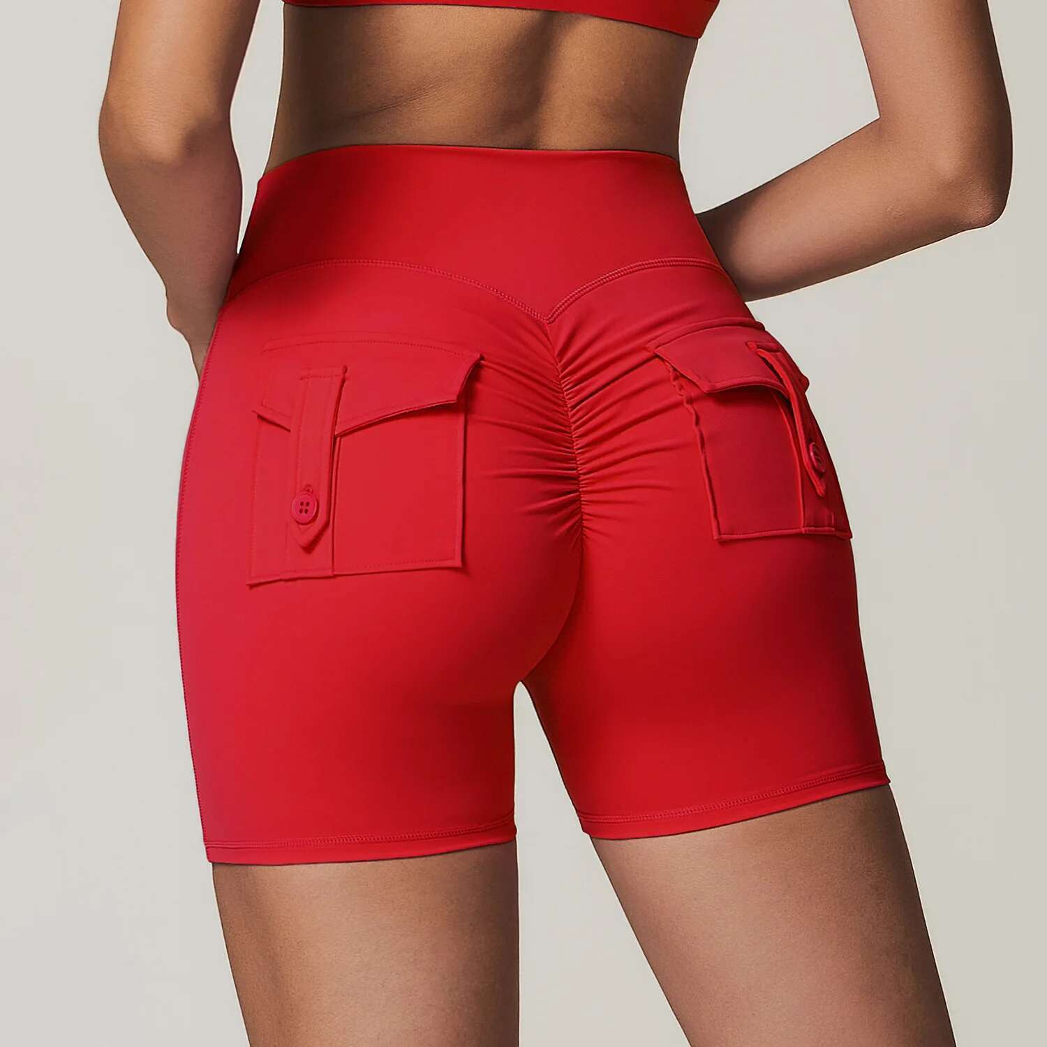 Ddmyoutdoor China Domestic Mermaid Curve Naked Women S High Waist Hip Lifting Sports Shorts Quick Drying Workwear Pocket Fiess Yoga Pants