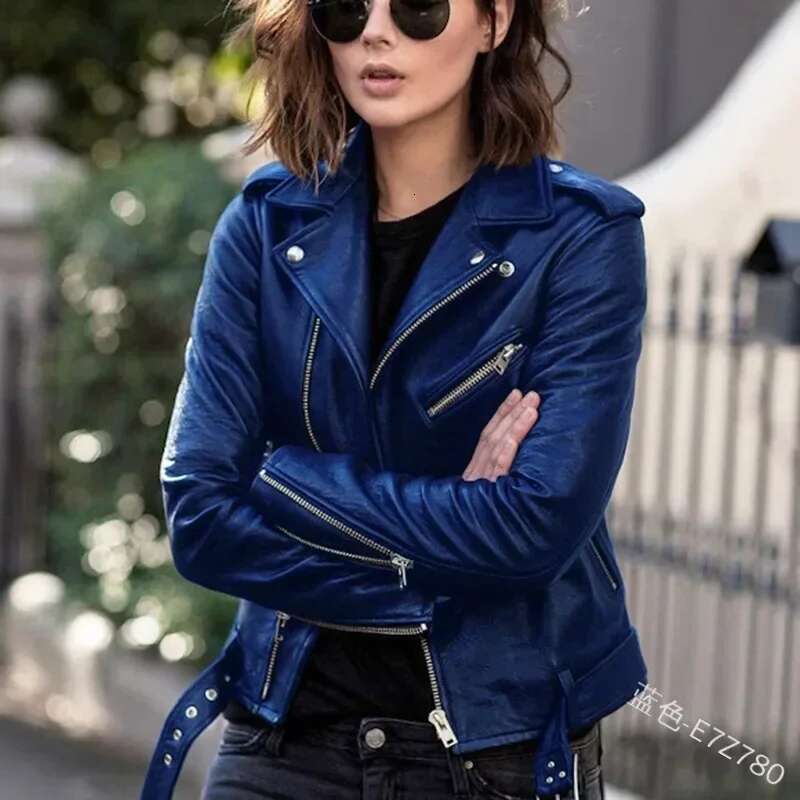 Women's Coat Women Short Slim-Fit New Biker's Jacket Winter Autumn Leather Jackets Coats
