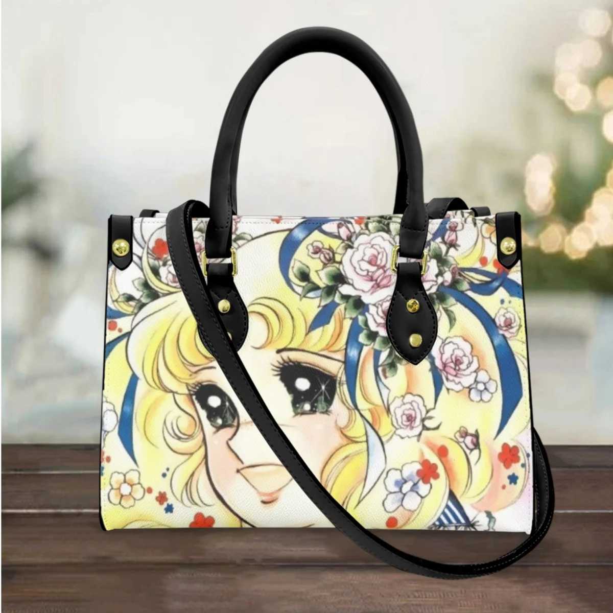 Women Leather Handbags Candy Anime Girls Large Shopping Bag Cute Cross Body Bags Casual Messengers Bags Travel NewFashion T250118