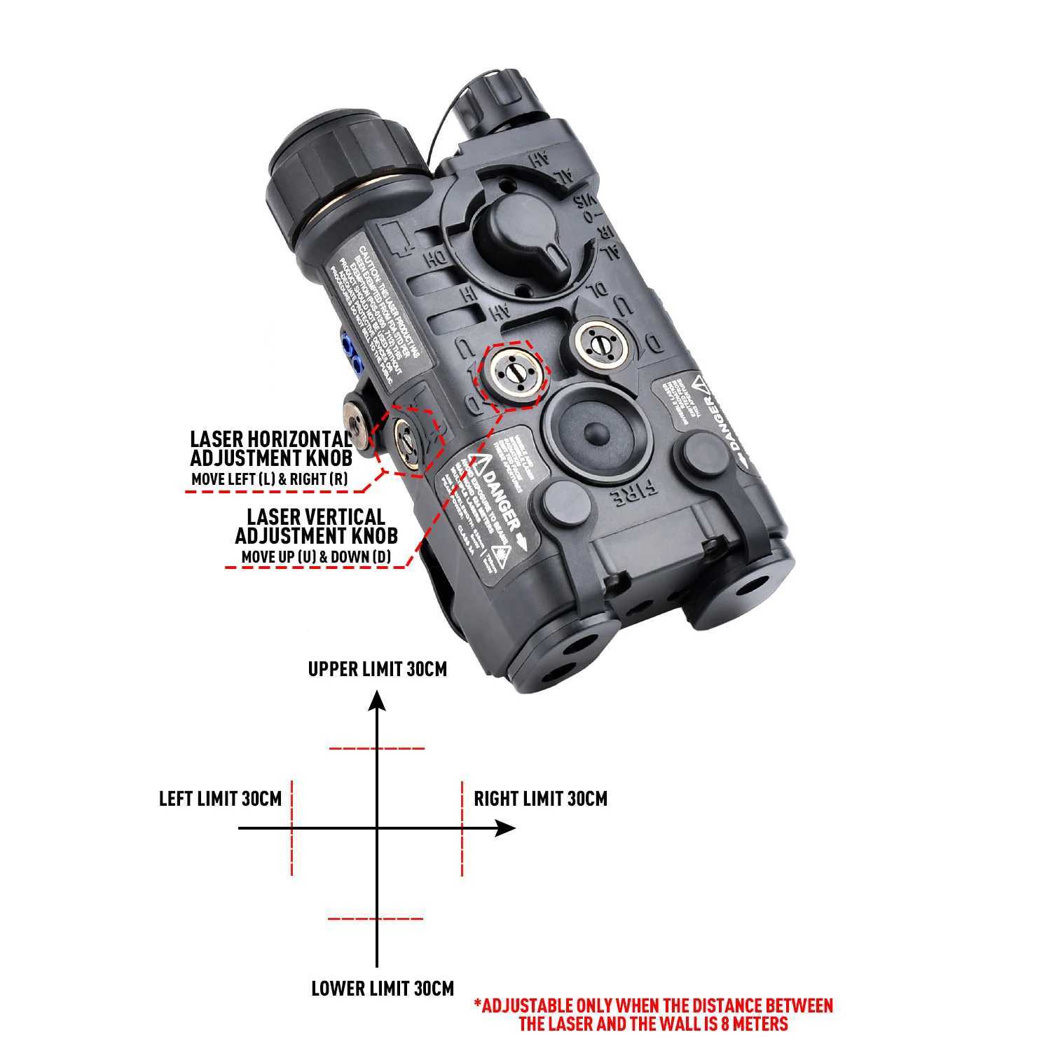 WADSN tactical NGAL red green blue indicator Surefir M300C M600U hunting reconnaissance light with AXON dual control switchW241227