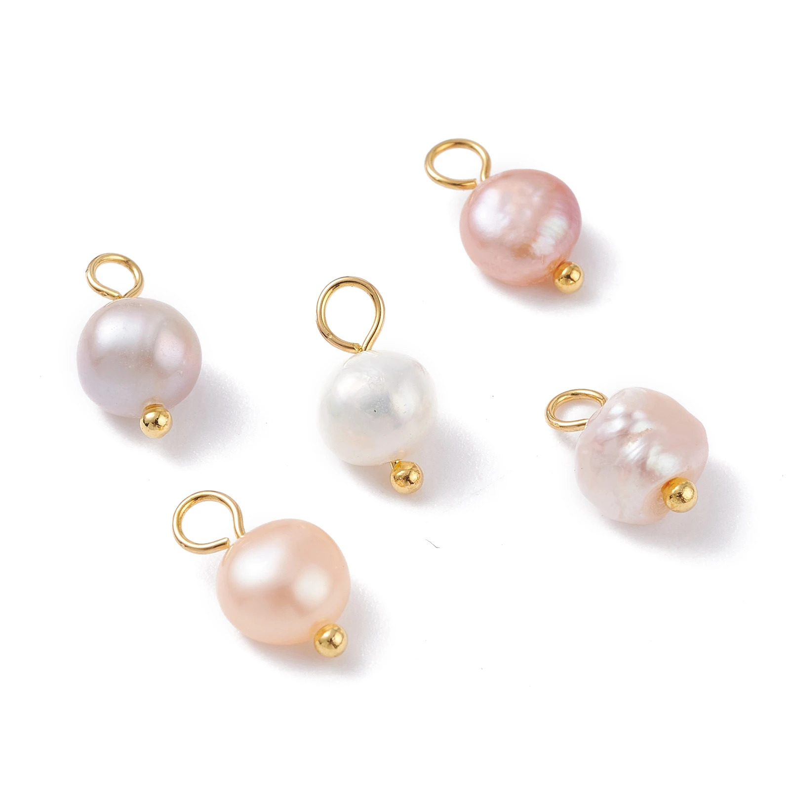 30/80/100pcs Natural Cultured Freshwater Pearl Charms Pendants For Jewelry Making Earring Necklaces Bracelet Accessories 250117