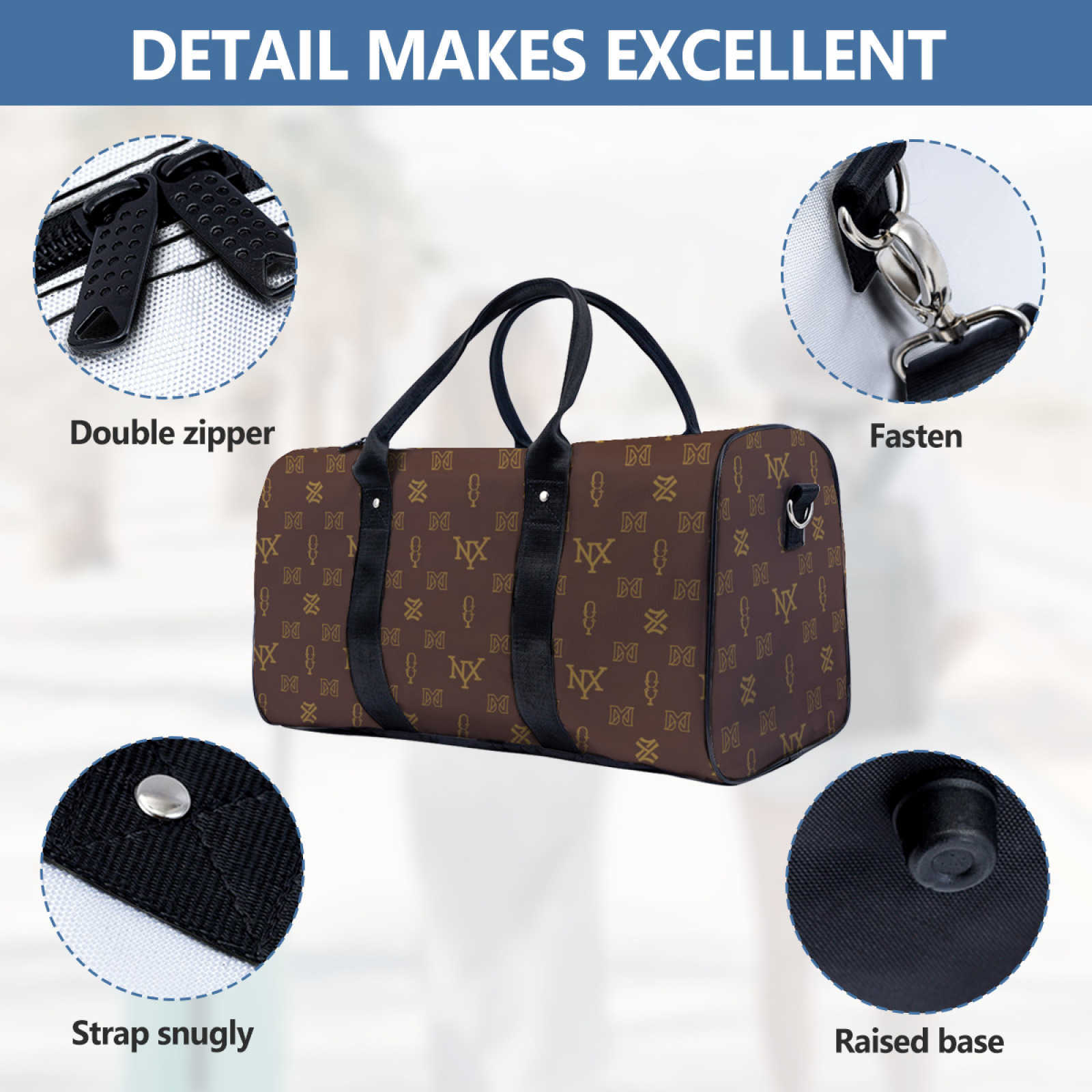 NXY Polyester Casual Travel Bags Zipper Women's Bags New High Capacity Unisex Lightweight Travel Bags Sports Bag Gym Women