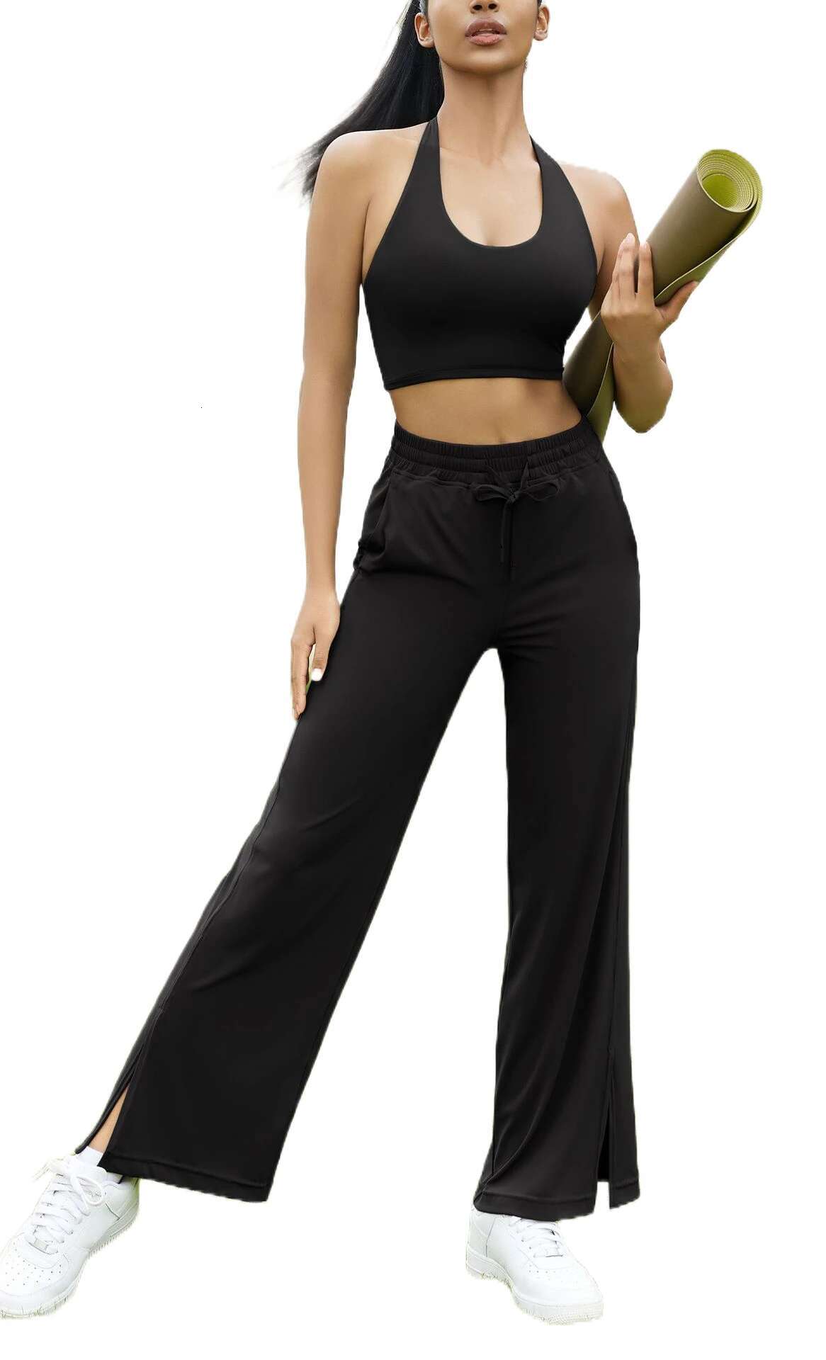 Ddmyoutdoor China Domestic Mermaid Curve Loose Drawstring Women S Split With Pocket Sports Yoga Summer Fiess Pants Women Pants
