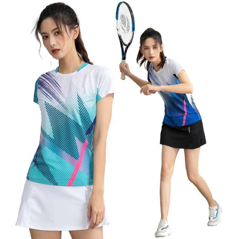 Ddmyoutdoor China Domestic Women Badminton Shirts New D Fashion Table Tennis Running Sport Quick Dry Breathable Top Game Outdoor Training Short Sleeve