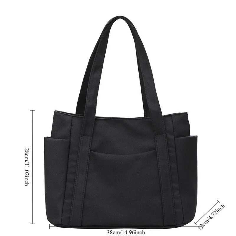 New Arrival High Quality Commuting Tote Bag Simple Nylon Womens Shoulder Bag Large Capacity Student Class Handbag Z250118