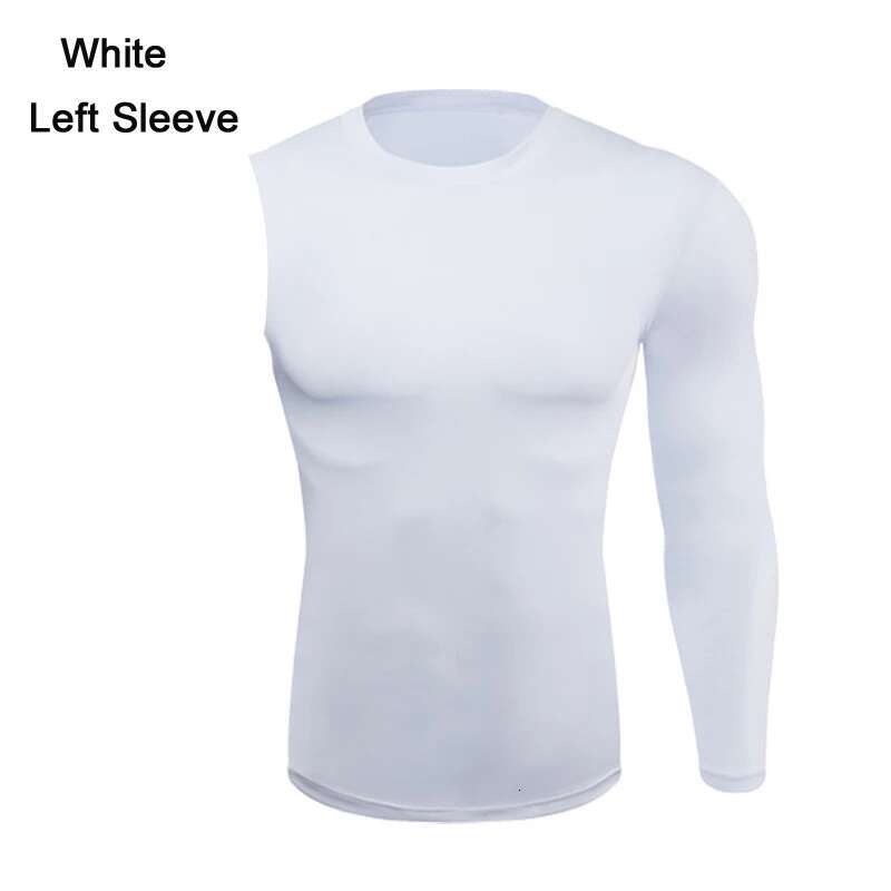 Ddmyoutdoor China Domestic One Shoulder Long Sleeve Gym Sport Top Men Compression Running T Quick Dry Fiess Shirt Bodybuilding Tees Sportswear