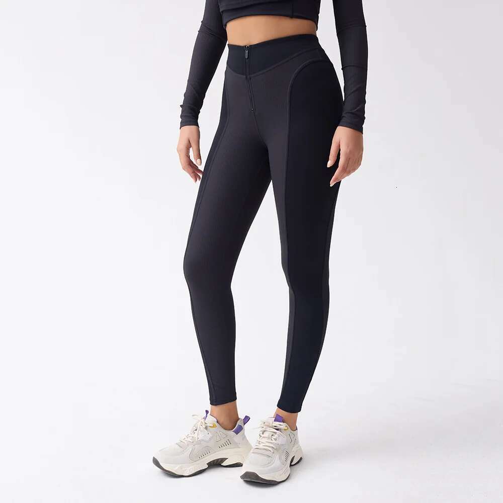 Ddmyoutdoor China Domestic Mermaid Curve Women S High Waist Zipper Tight Yoga Fiess Sports Leggings Slim Fit Slimming Threaded Pants Ski