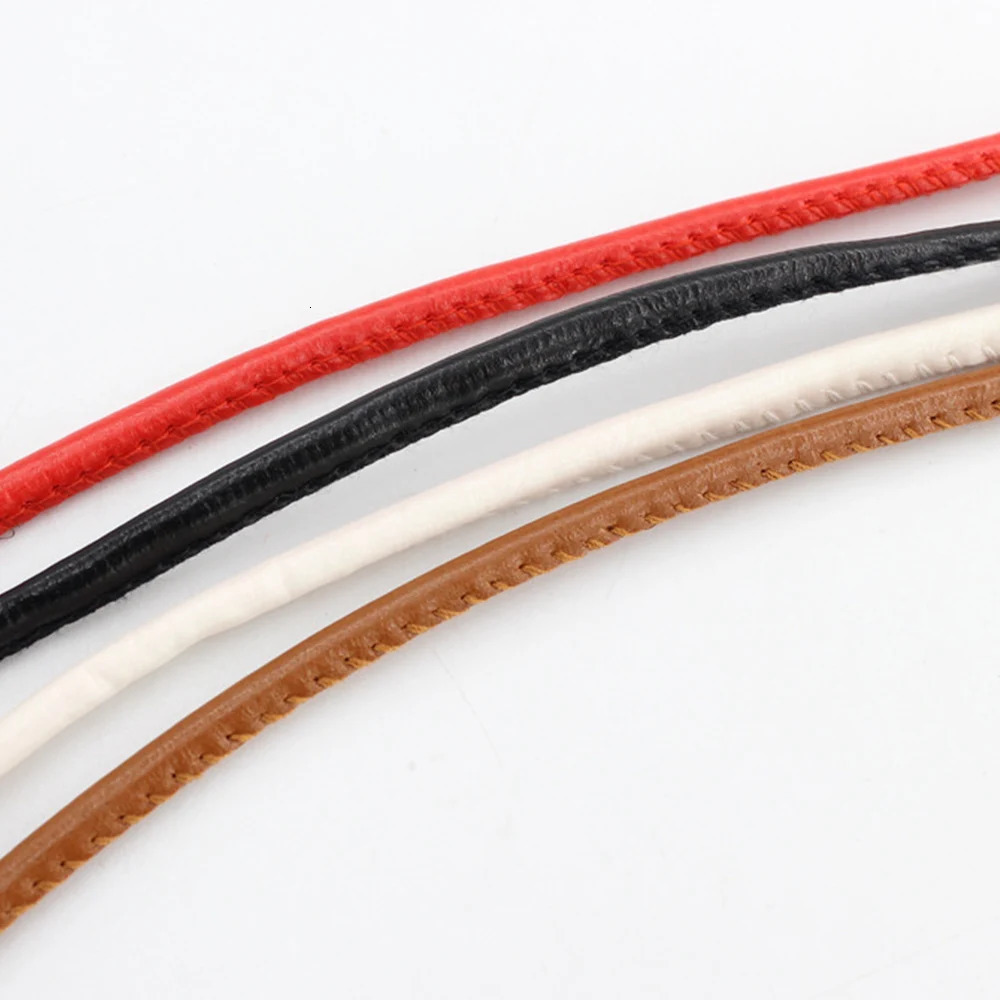 Round Leather Rope Dresses Coat Decoration String Waist Belt For Women Solid Fashion Long Chain Vintage Waistband 250114