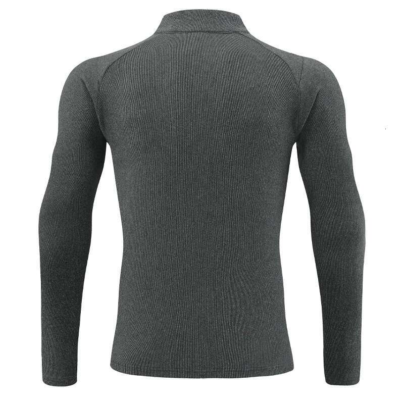 Ddmyoutdoor China Domestic Half Zipper Elastic Running Tee Breathable Outdoor Sports Cotton Bodybuilding Training Shirts Jogger Fashion Autumn Long Sl