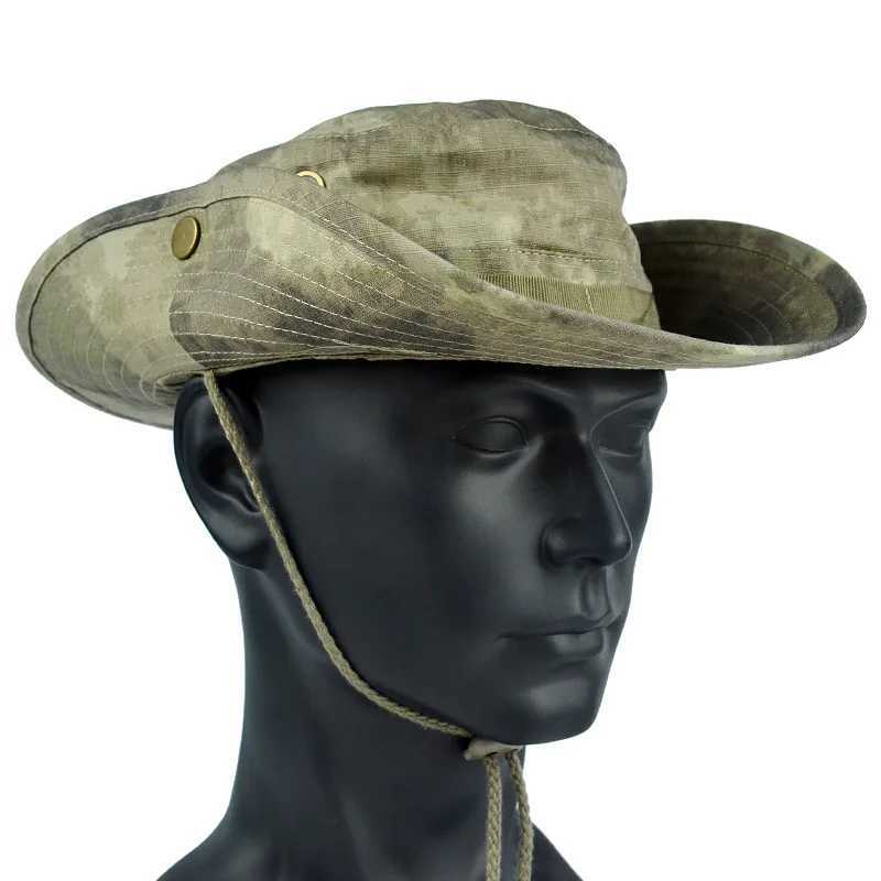 Mege Tactical Bonnie Hat Camouflage BDU6 Fctarn Bucket Hats Unisex Panama Outdoor Hiking s MenXJ250116