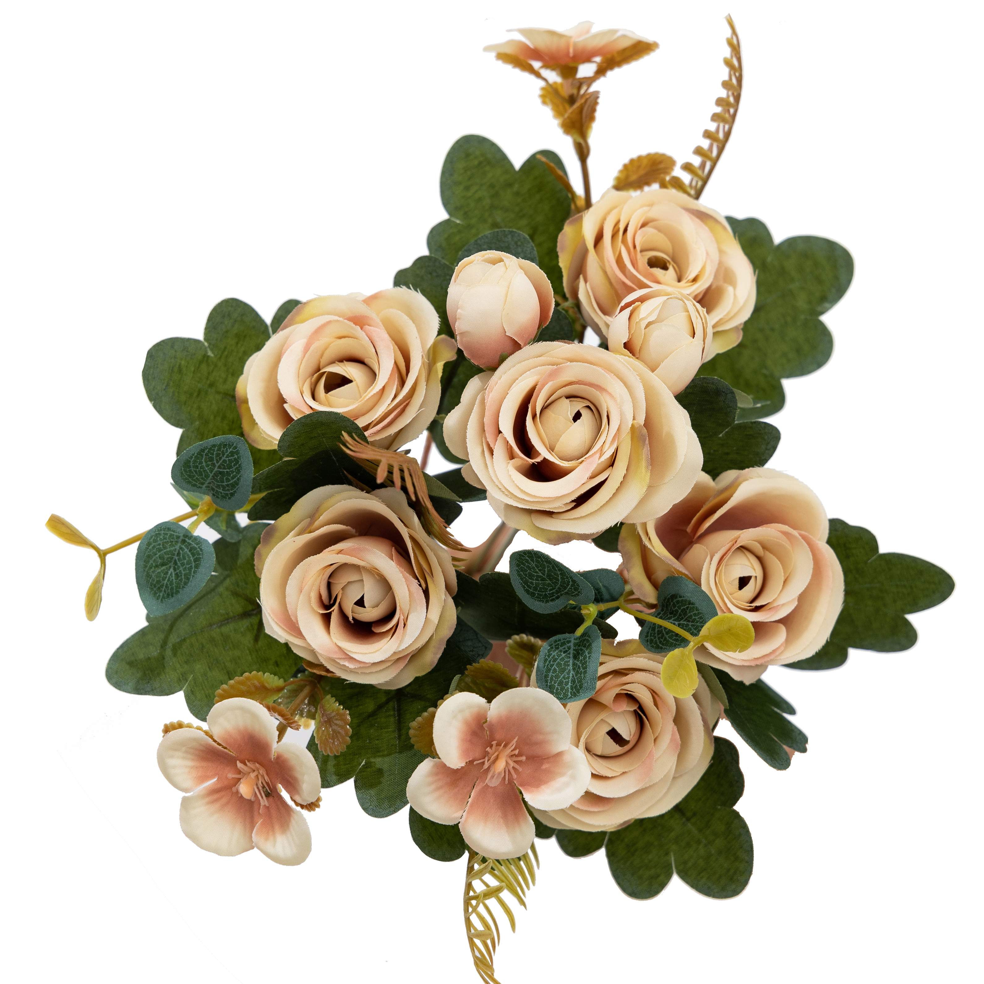 Cross-border sources of autumn color simulation rose bouquet simulation flowers living room ornaments wedding bouquet rose fake flowers wholesale