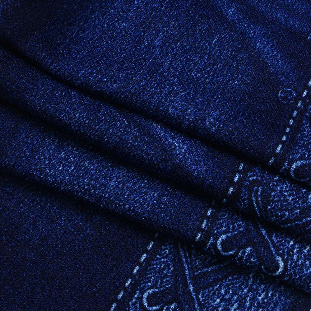 M XXL Faux Denim Leggings For Women Clothing For 2024 Summer High Waist Jeans Oversized Basics Pants Female Casual Slim Trousers