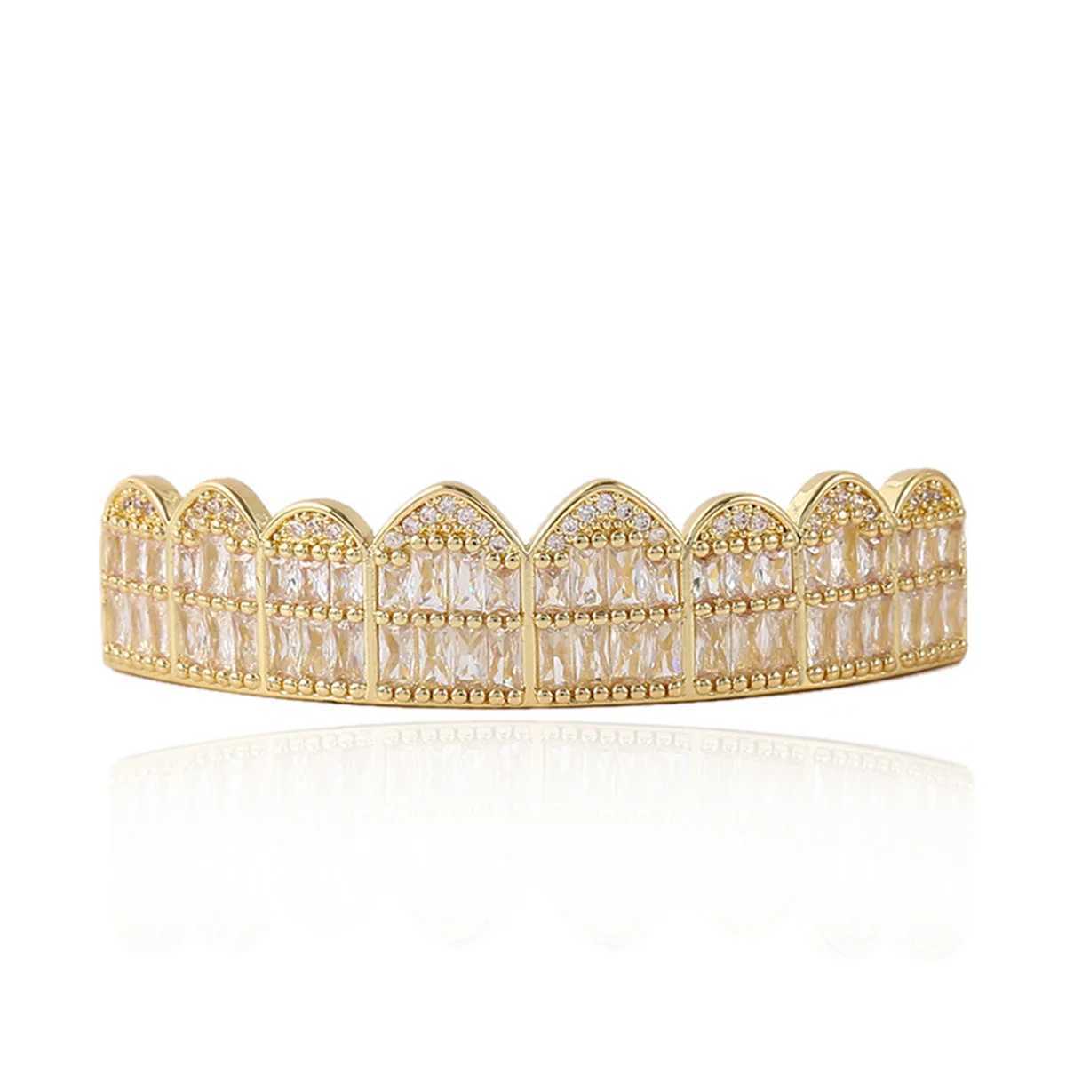 1pc/1pcs Hiphop braces Halloween irregular zircon teeth neutral jewelryXJ250114