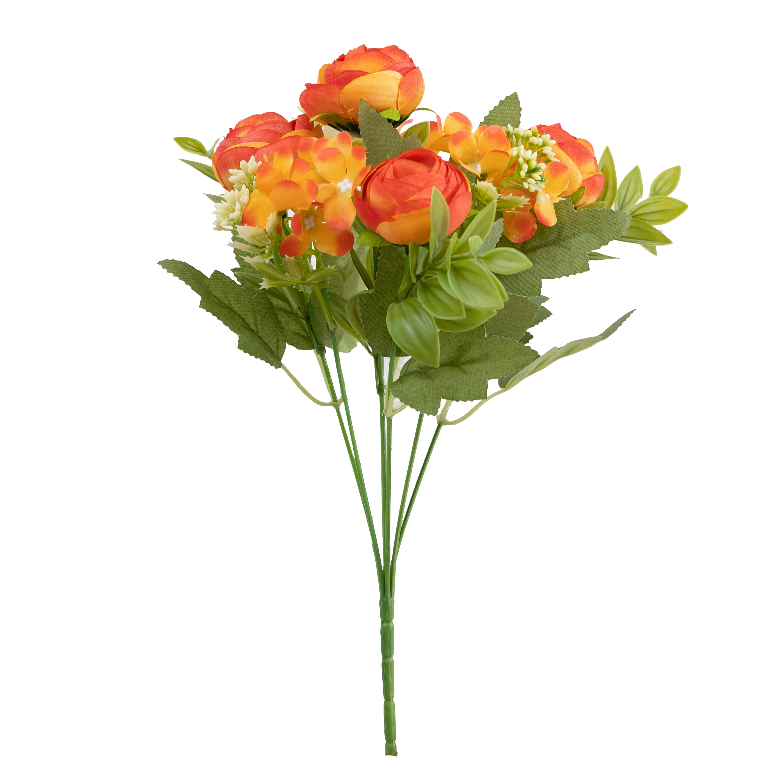 Faux Flowers DIY Kit Realistic Simulated Tea Roses with Multiple Forks for Creative Table Scapes