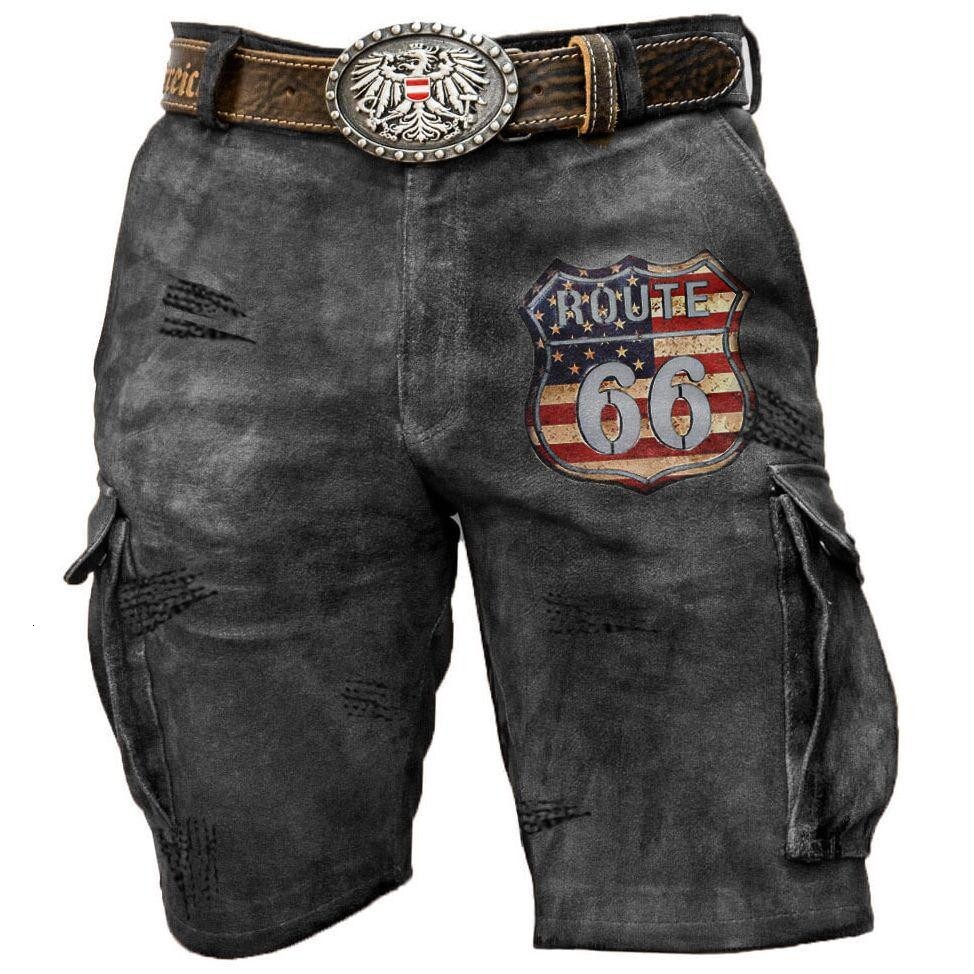 Mens designer Trendy 3D Digital Printing Loose luxury Shorts Beach pants Zipper Style Medium and Long man casual shorts