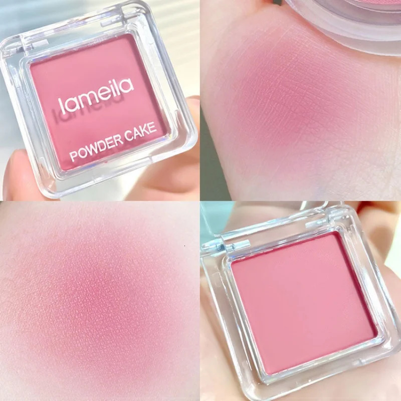 Face Blusher Matte Natural Cheek Tint Brighten Face Waterproof Face Contouring Cosmetics Blush Powder Soft Female Makeup 1pcs 250110