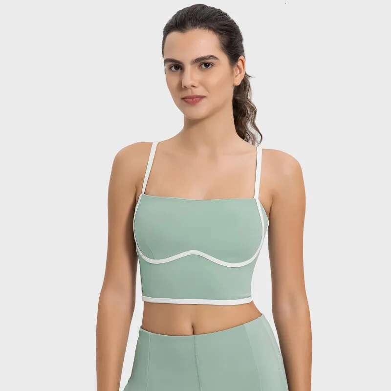 Ddmyoutdoor China Domestic Mermaid Curve New Fashion Color Matching Adjustable Shoulder Strap Sports Vest High Elastic Comfortable Breathable Yoga Clo