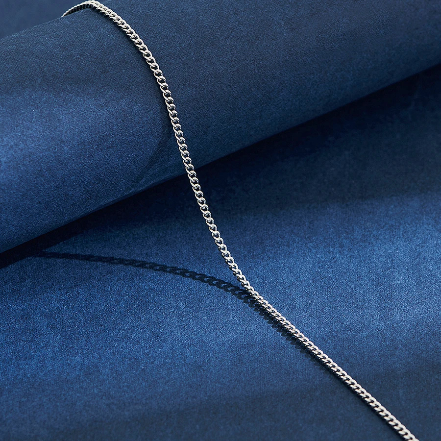 2mm Wide Stainless Steel Link Chain Necklace for Men and Women Silver Color Gold Available Length 1430 250114