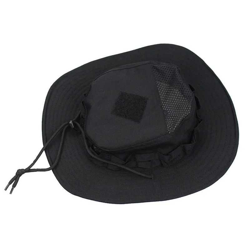 New Tactical Boonie Hat Outdoor Sports Fishing Hiking Hat Hunting Hiking Cam Camo Sunproof Hats Mens wearXJ250116