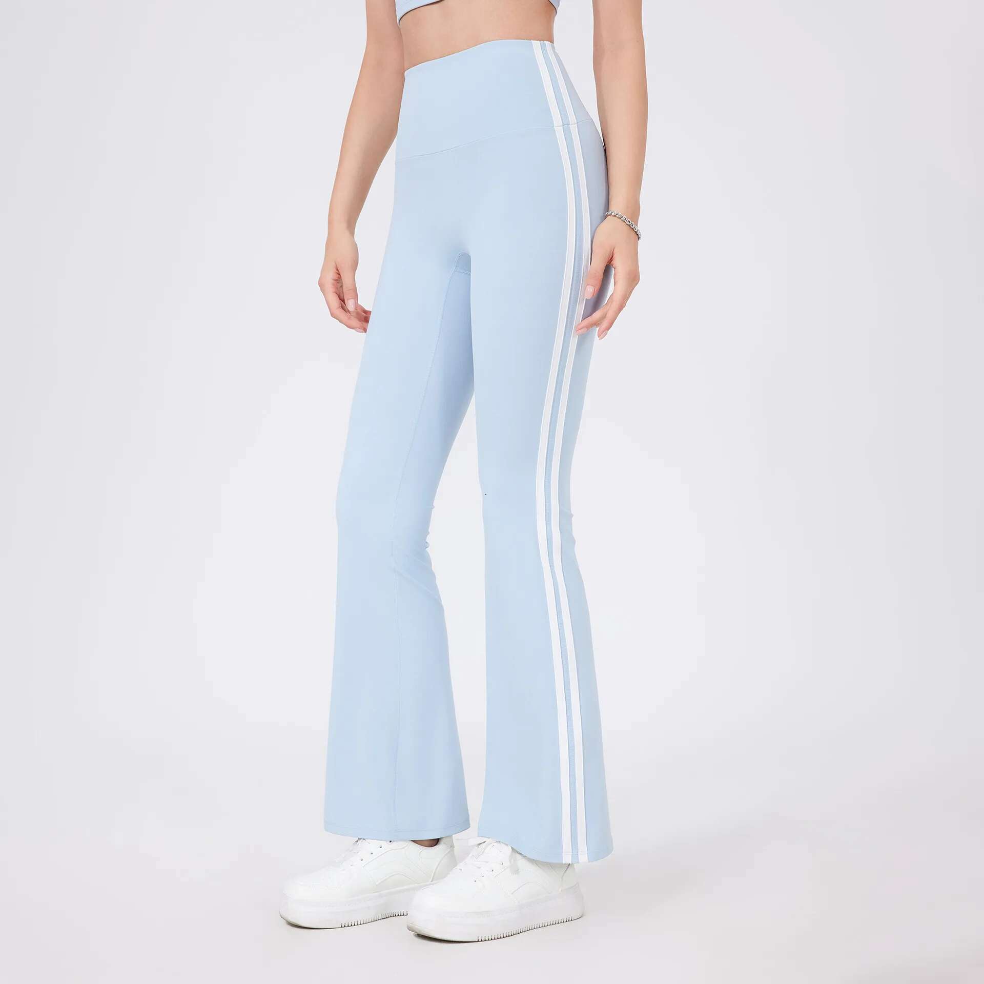 Ddmyoutdoor China Domestic Mermaid Curve High Waist Yoga Spice Girls New Running Sports Peach Hip Fiess Naked Elastic Flared Pants