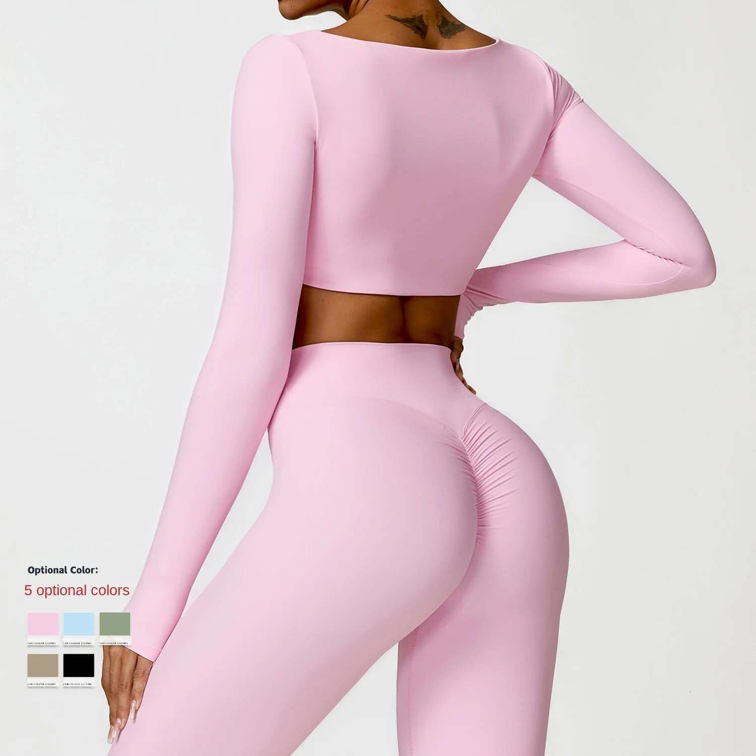 Ddmyoutdoor China Domestic Yoga Shirt Pilates Exercise Clothing Running Fiess Crop Removeable Chest Pad T Shirt Long Sleeve Sports Top Women