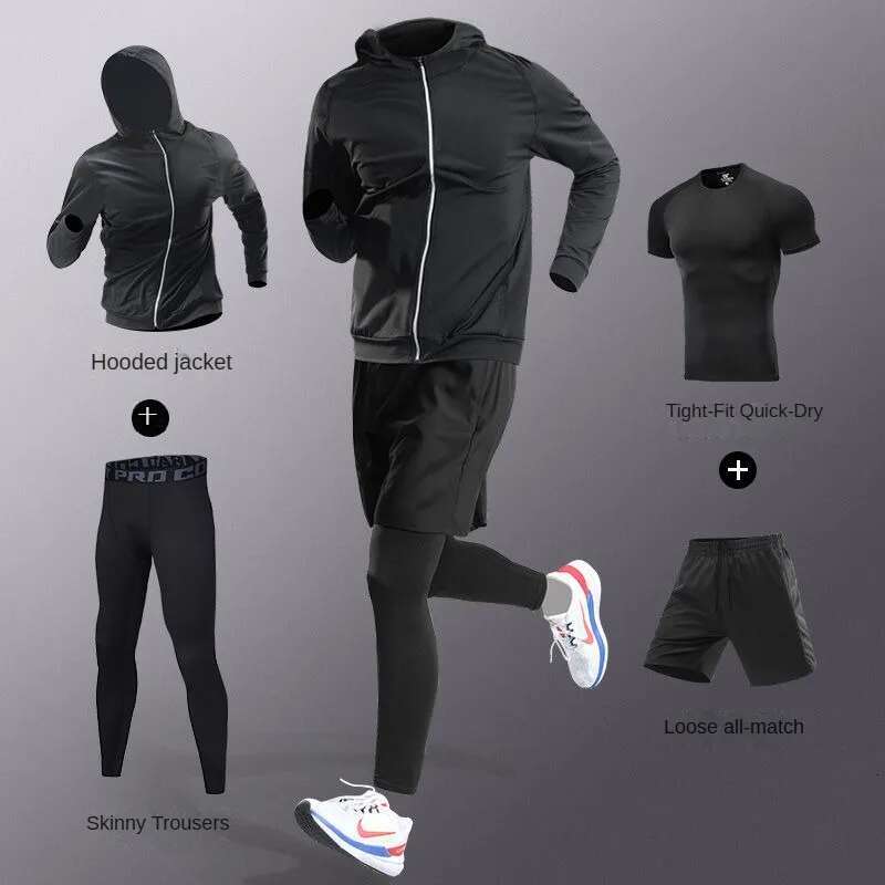 Men's Ice Fiber Quick-Dry Running Fiess Full Set/Suit Tracksuit For Marathon, Training & Cycg,Jogging,Gym, Sweatpants