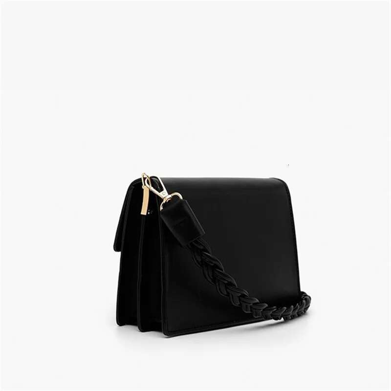 Designer Handbag Women's Solid Color Handbag Large Capacity Black Handbag With Double Shoulder Straps