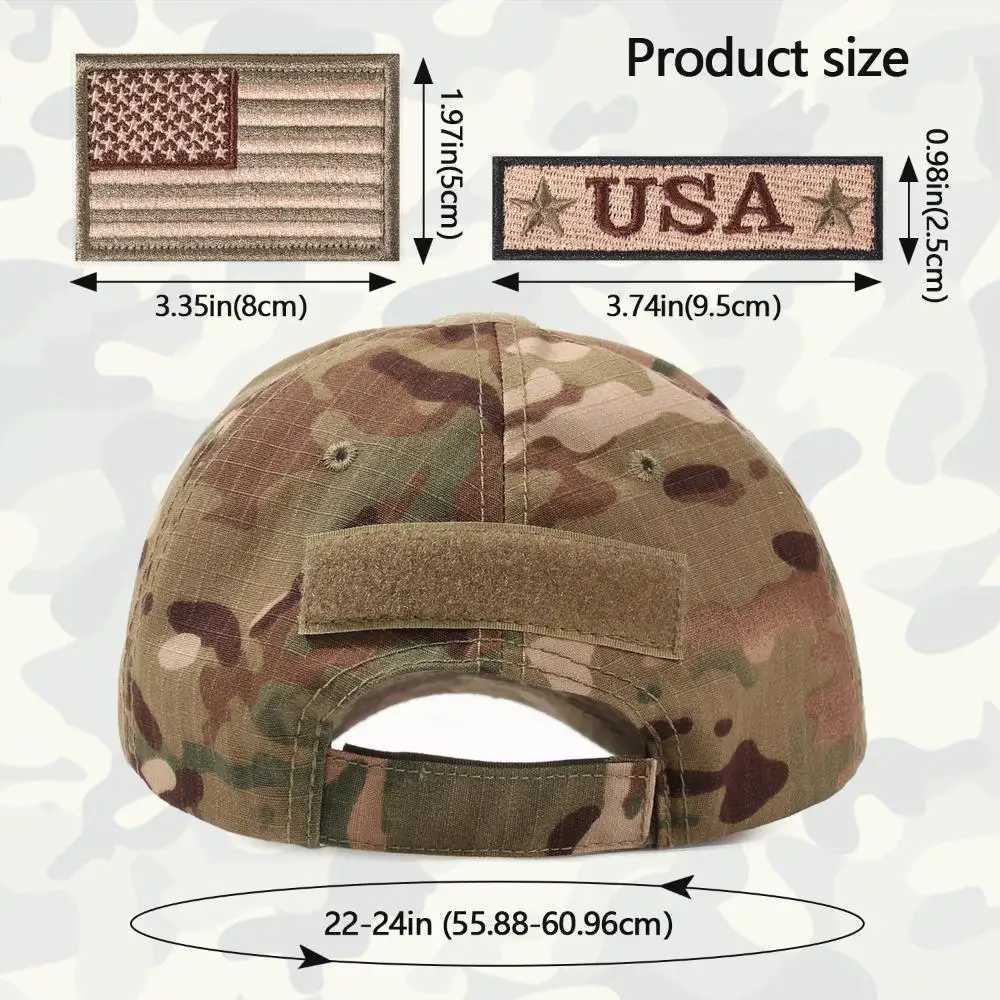 Camouflage Baseball American Flag broidery Hat ic Outdoor Summer Sports Tactical Combat s for Men And WomenXJ250116