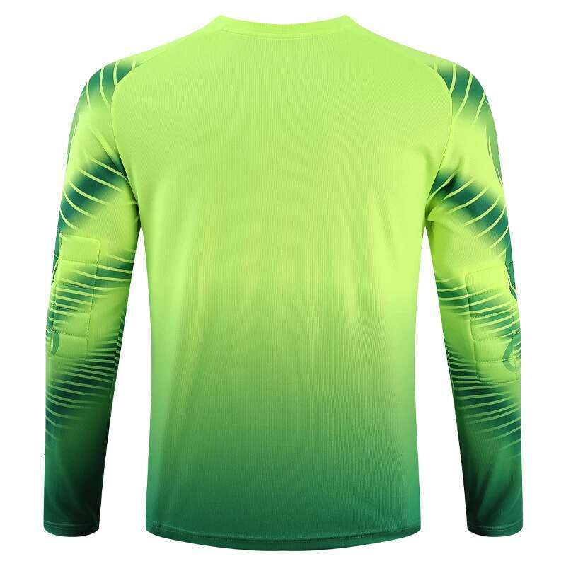 Ddmyoutdoor China Domestic Football Long Sleeves Gradient Goal Keeper Uniforms Sport Training New Breathable Top Soccer Chest Pad Spring Autumn Jersey