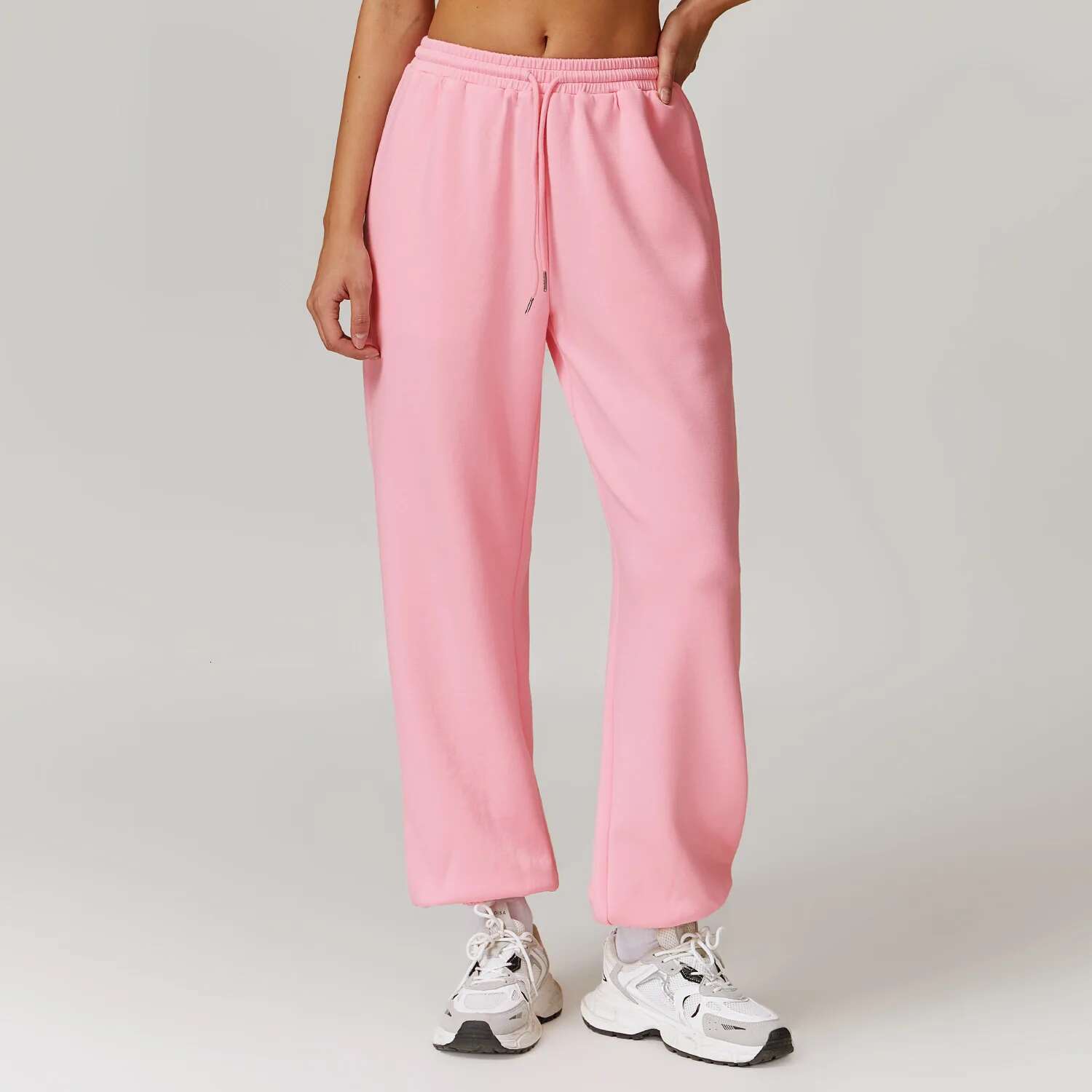Ddmyoutdoor China Domestic Mermaid Curve Spring New High Waist Casual Loose Sweat Straight Outer Wear All Match Sports Foot Pants