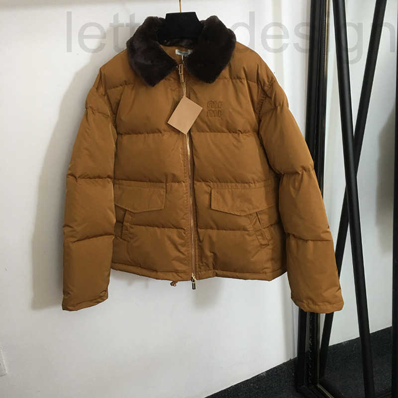 Women's Down & Parkas Designer Womens Down Parkas Designer Jacket Luxury Down Coat Detachable Fur Collar Lapel Long Sleeve Outwear Autumn Winter 0WZP