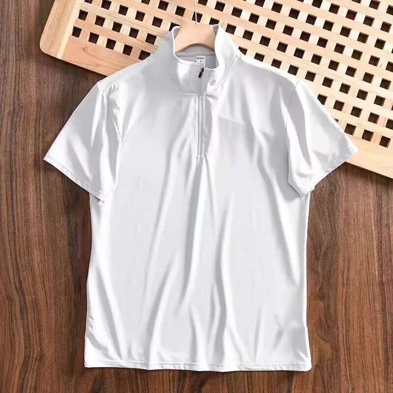 Ddmyoutdoor China Domestic Men Fiess Trainer Training T Shirts Workout Gym Compression Sweatshirt Running Football Jersey Man High Collar Sportswear T