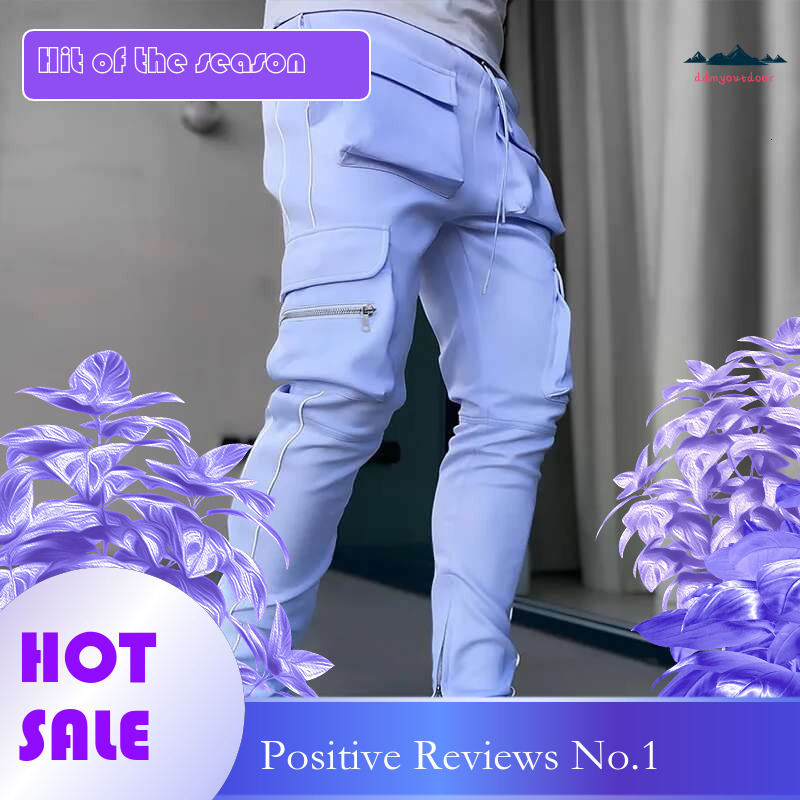 Ddmyoutdoor China Domestic Summer Jogging Sports Multi Pocket Sweatpants Running Trousers Men S Casual Joggers Cargo Reflective Hip Pop Pants