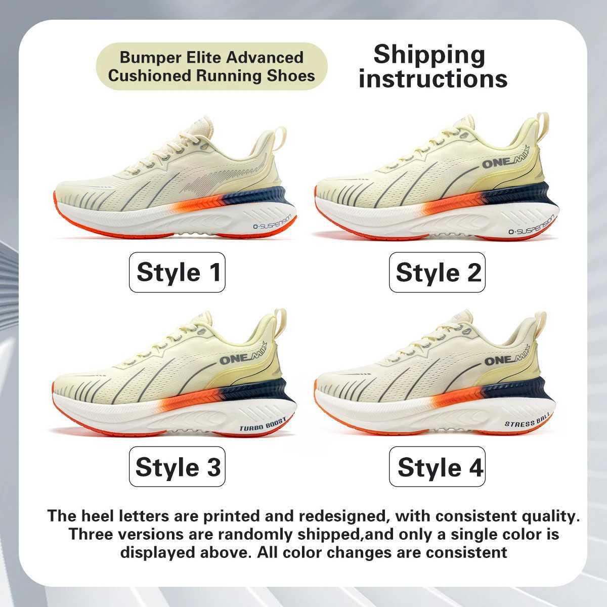 ONEMIX New Cushioning Running Shoes For Men Suitable Heavy Runners Lace Up Sports Women Non-slip Outdoor Athletic Male SneakersC250410
