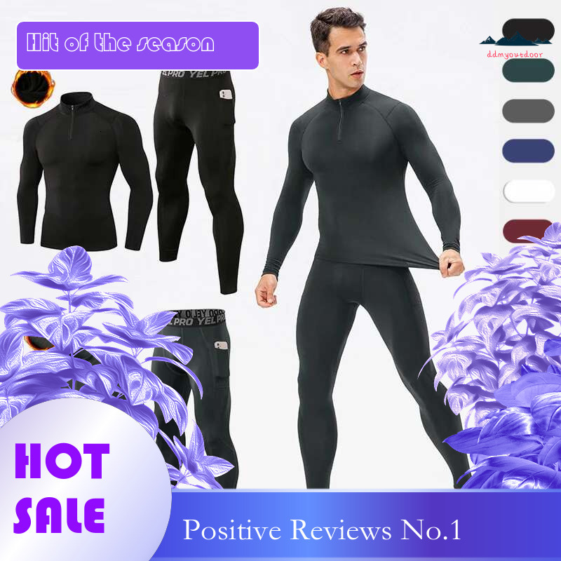Ddmyoutdoor China Domestic Pcs Set Men S Veet Tracksuit Fiess Sports Gym Clothes Running Training Jogging Suit Thermal Underwear Male Sportswear