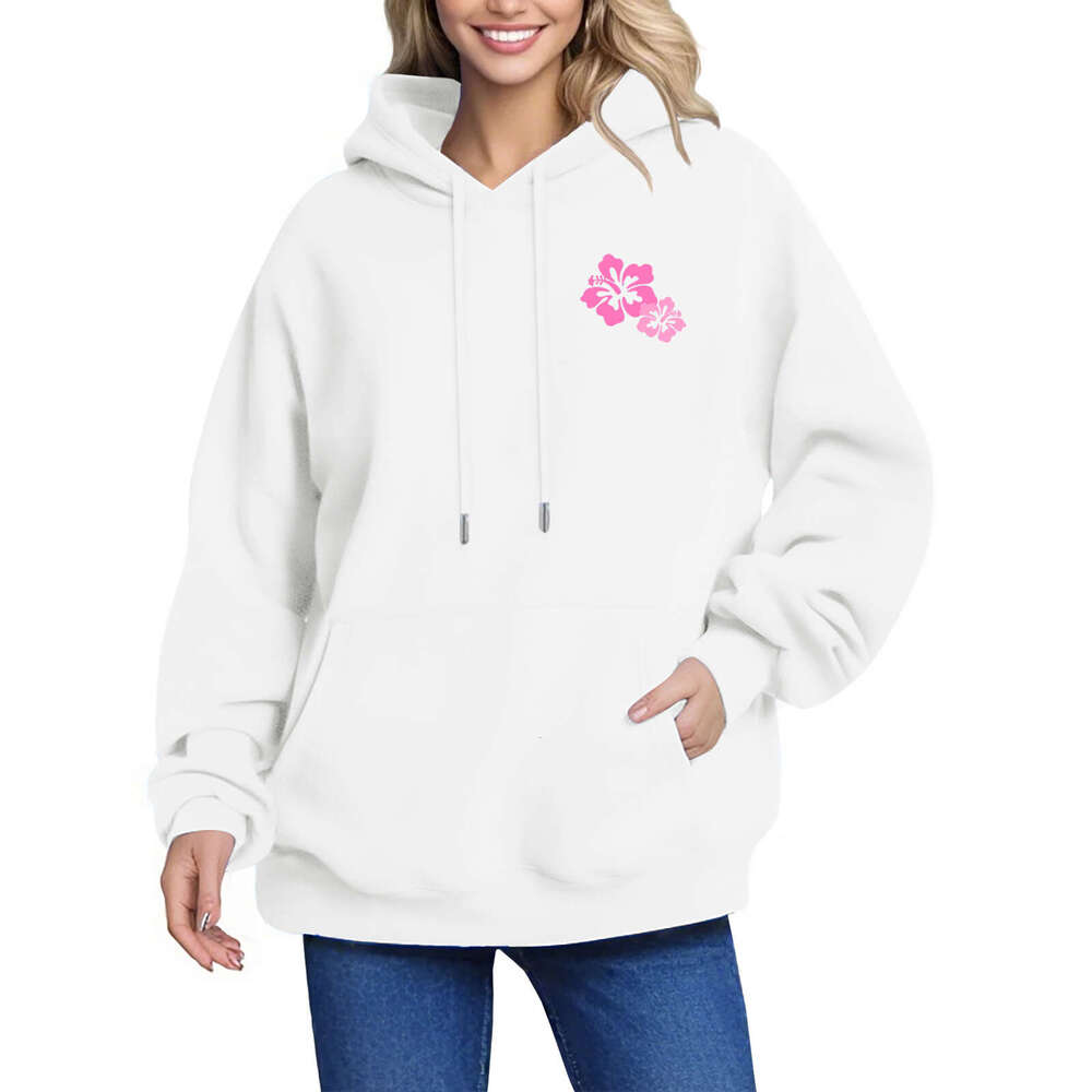 European size new XS-5XL autumn and winter loose print hoodie sweatshirt jacket