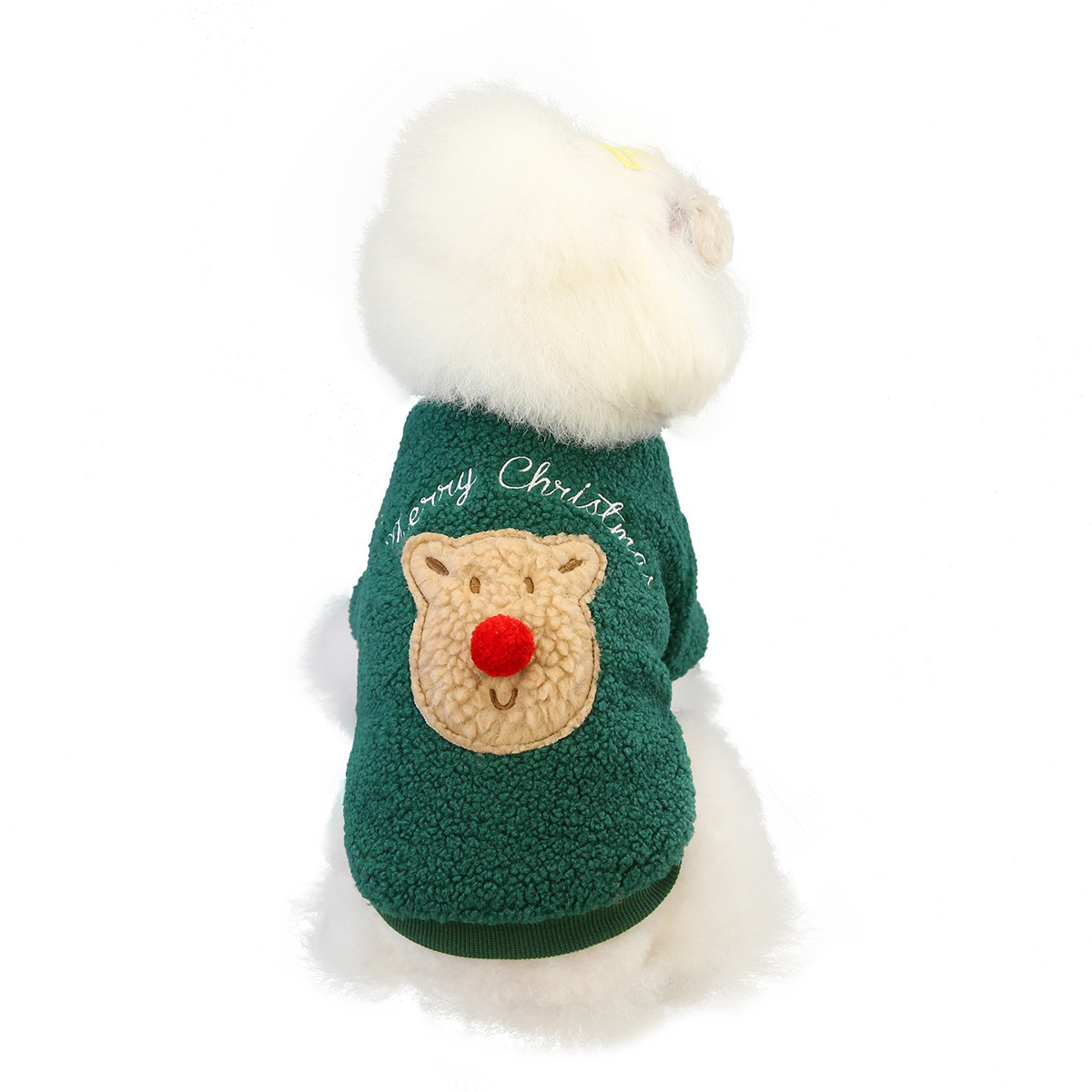 dog clothes XS-XL designer dog clothes Dog clothes two leg fluffy clothes pet clothing, Christmas cartoon reindeer thick and warm autumn