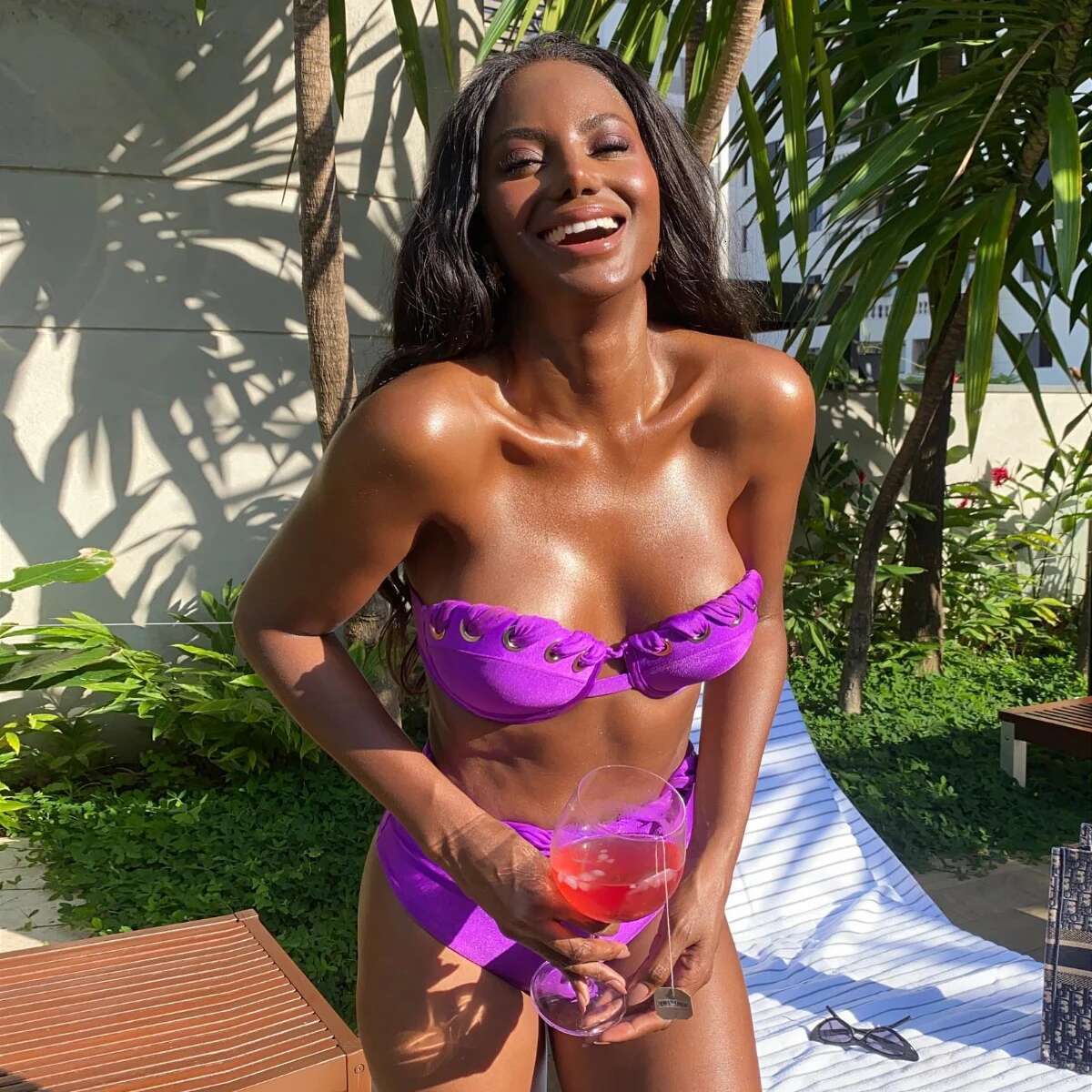 Sexy Brazilian Biquini Push Up Bikini Set High Waist Swimwear Woman 2025 Flat Belly Swimsuit Purple Swim Suits Beachwear