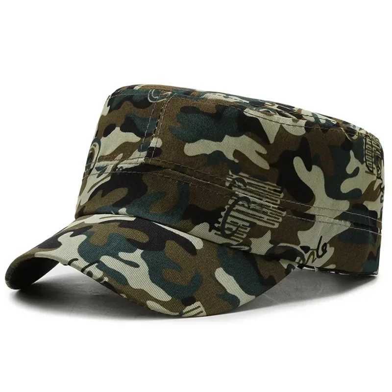New Camouflage Baseball Summer Flat s ical Soldier Army Hat Mens Outdoor Sport Tactical Military AdultXJ250116