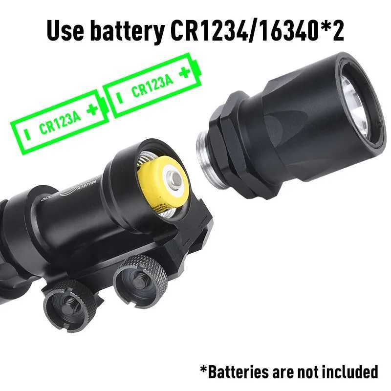 Tactical Metal Surefir M95 Powerful Strobe SF Flashlight Fit 20mm Rail Airsoft QD Quick Release Base Hunting Weapon Gun LightW241227