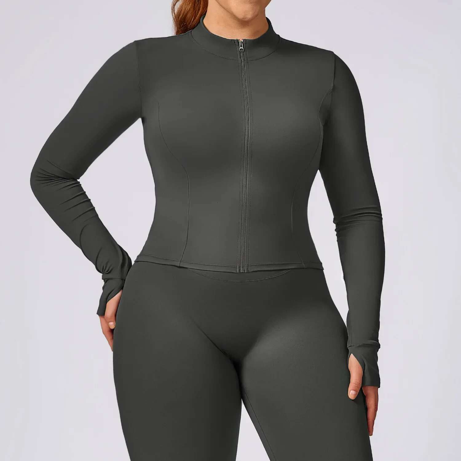 Ddmyoutdoor China Domestic Plus Size Yoga Jacket Quick Dry Breathable Slim Pilates Outer Wear Training Fiess Top Windproof Running Clothes Women