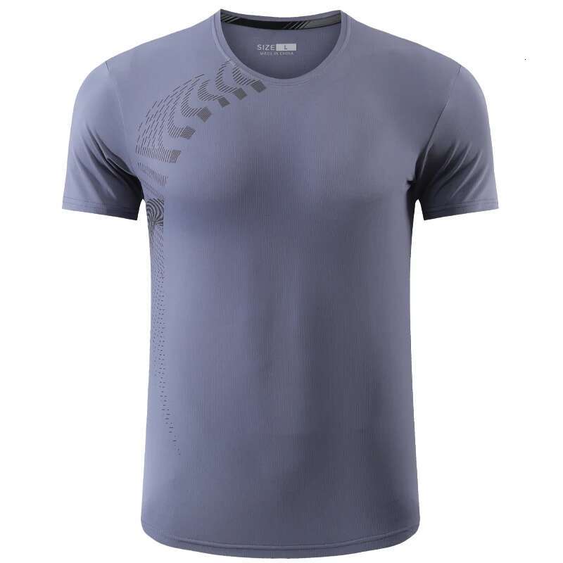 Ddmyoutdoor China Domestic Men Quick Dry Shirts O Neck Fashion Print Nylon Fiess Training Breathable Short Sleeves Summer Running Causal Workout Tees