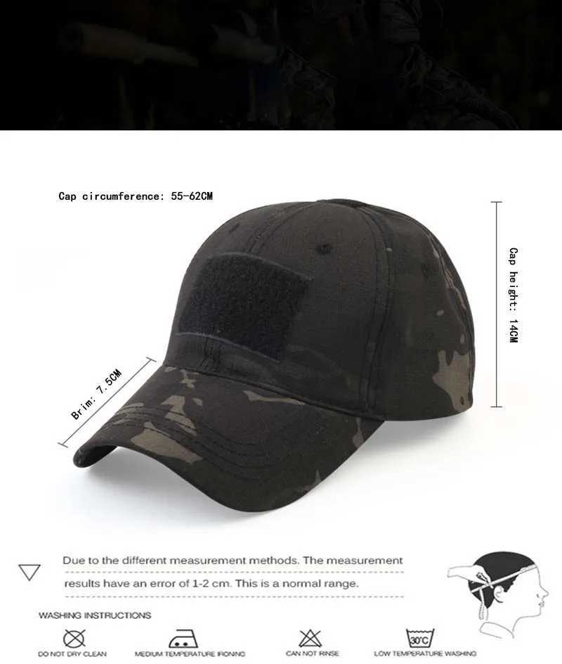 Tactical CP Outdoor camouflage hat Baseball hat Hunting hat Sports hat Bicyc hat Men Women Adult hat Duck tongue hatXJ250116