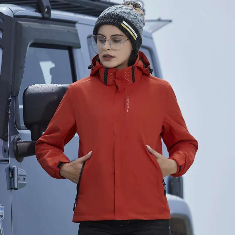 Ddmyoutdoor China Domestic Camping Hiking Jacket Women Autumn Outdoor Sports Coats Climbing Trekking Windbreaker Travel Waterproof Purple Rosy