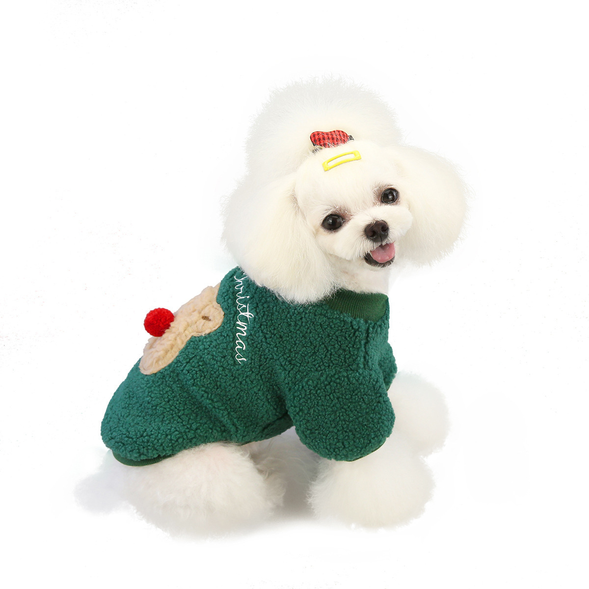 dog clothes XS-XL designer dog clothes Dog clothes two leg fluffy clothes pet clothing, Christmas cartoon reindeer thick and warm autumn
