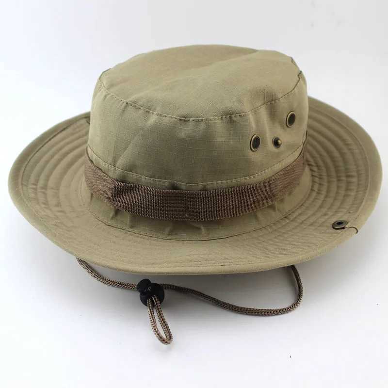 Bob Men Women Luxury Hat Fisherman Tactical Panama Safari Hunting Bucket Boonie Black Sun Protection OutdoorXJ250116
