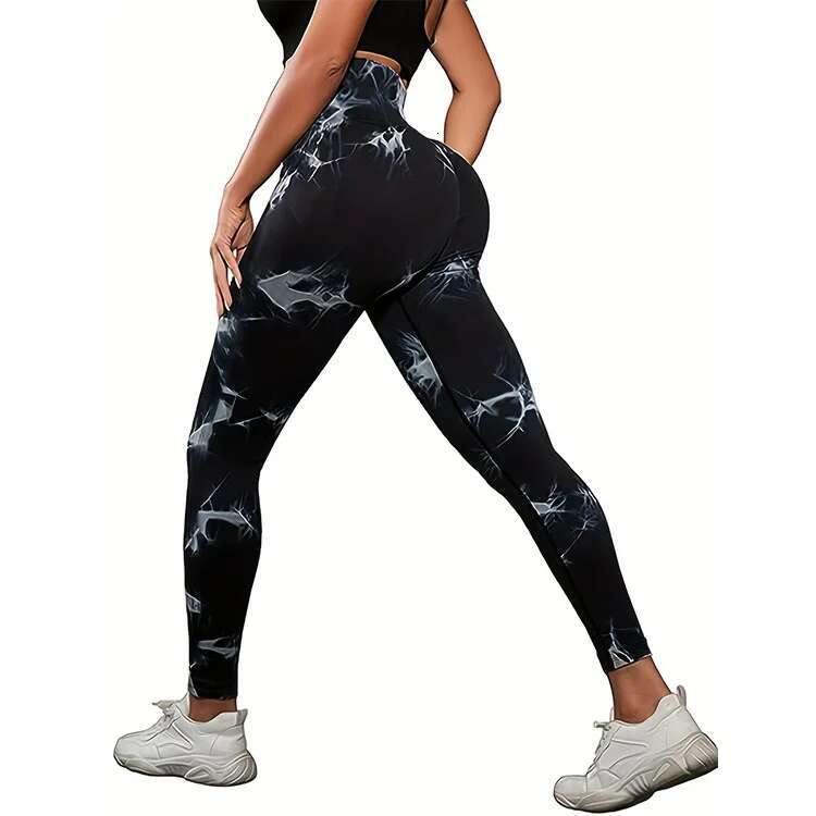 Ddmyoutdoor China Domestic Mermaid Curve Naked Women S No Embarrassment E High Waist Hip Lifting Tie Dye Yoga Fiess Cropped Pants Plus Size