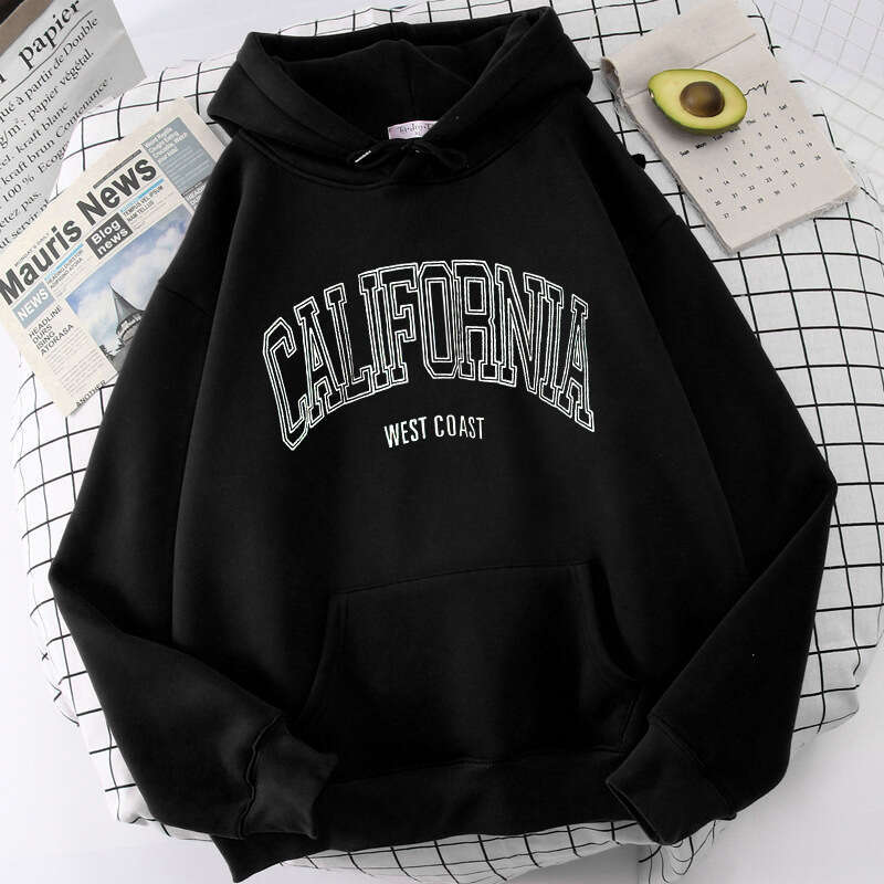Women's Cute Pattern College Style Sportswear Girls' Long Sleeve Hoodie Autumn Clothing with Pocket